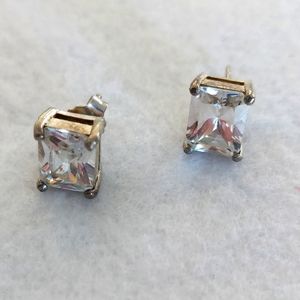 Diamond stud earrings